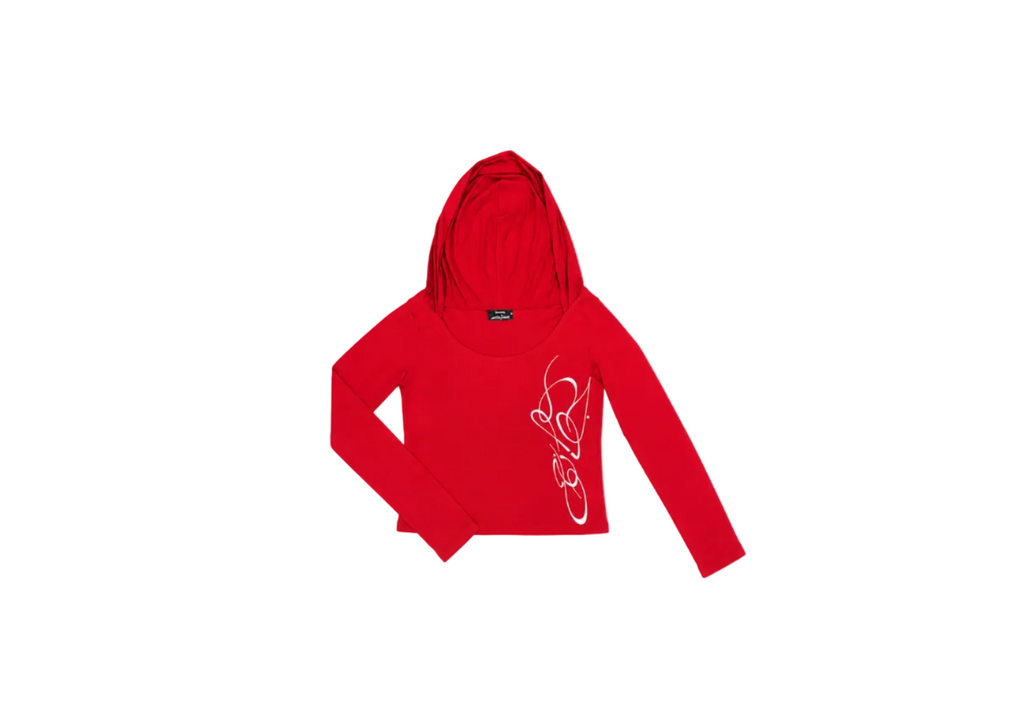 Red Jwana Hooded Longsleeve