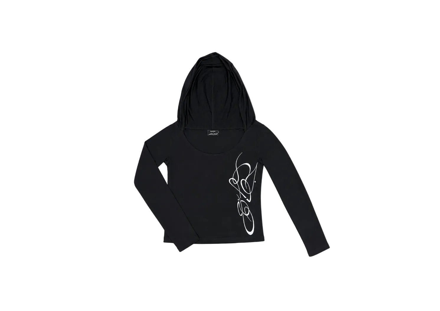 Black Jwana Hooded Longsleeve