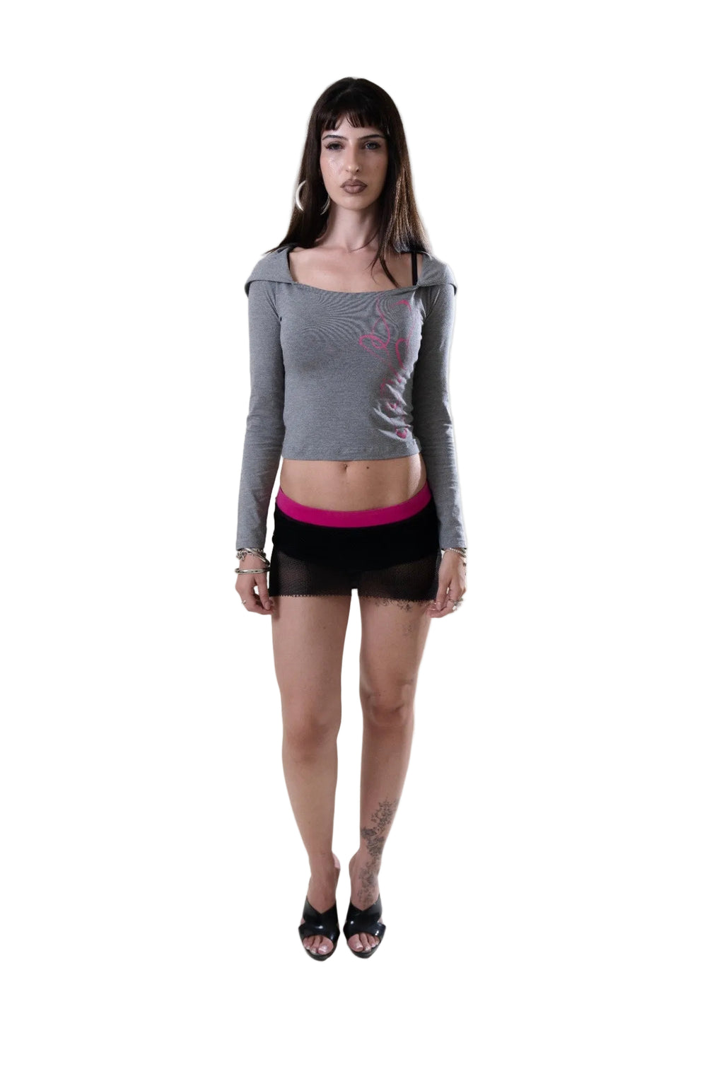 Gray Jwana Hooded Longsleeve