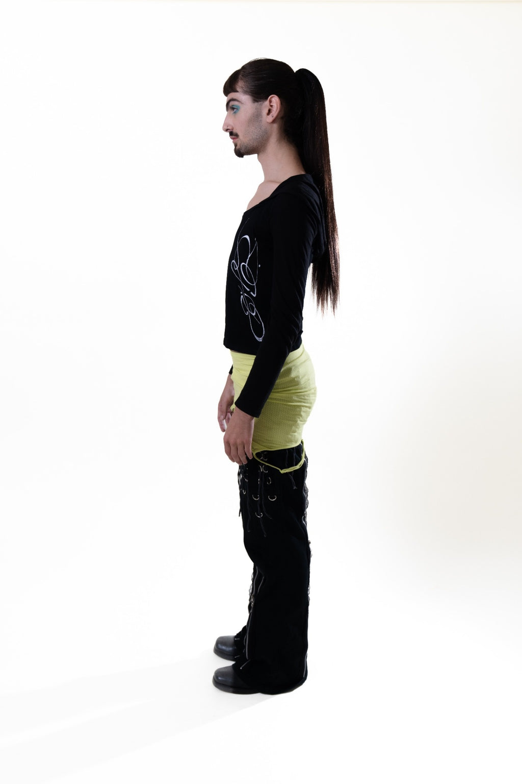 Black Jwana Hooded Longsleeve