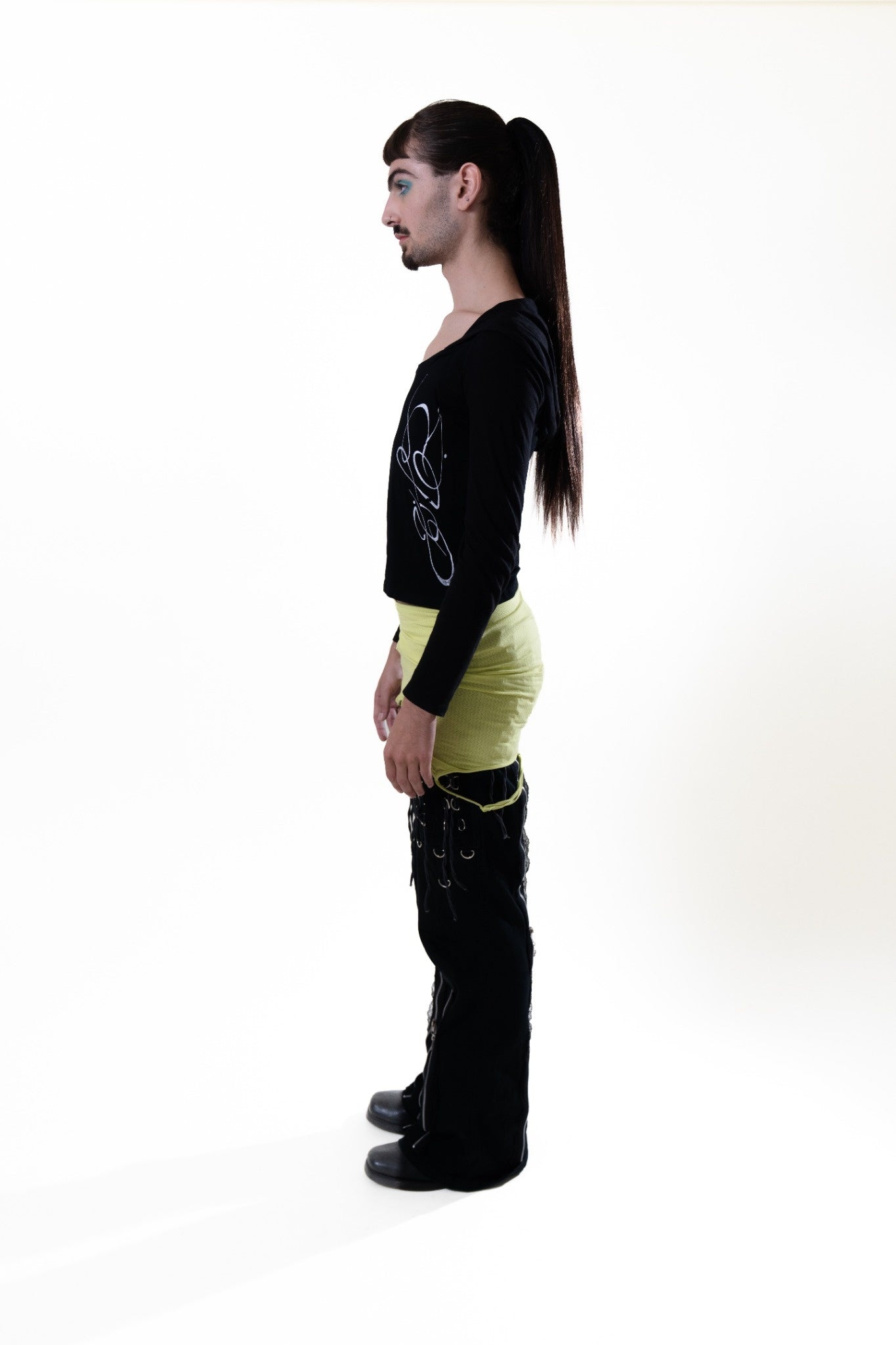 Black Jwana Hooded Longsleeve
