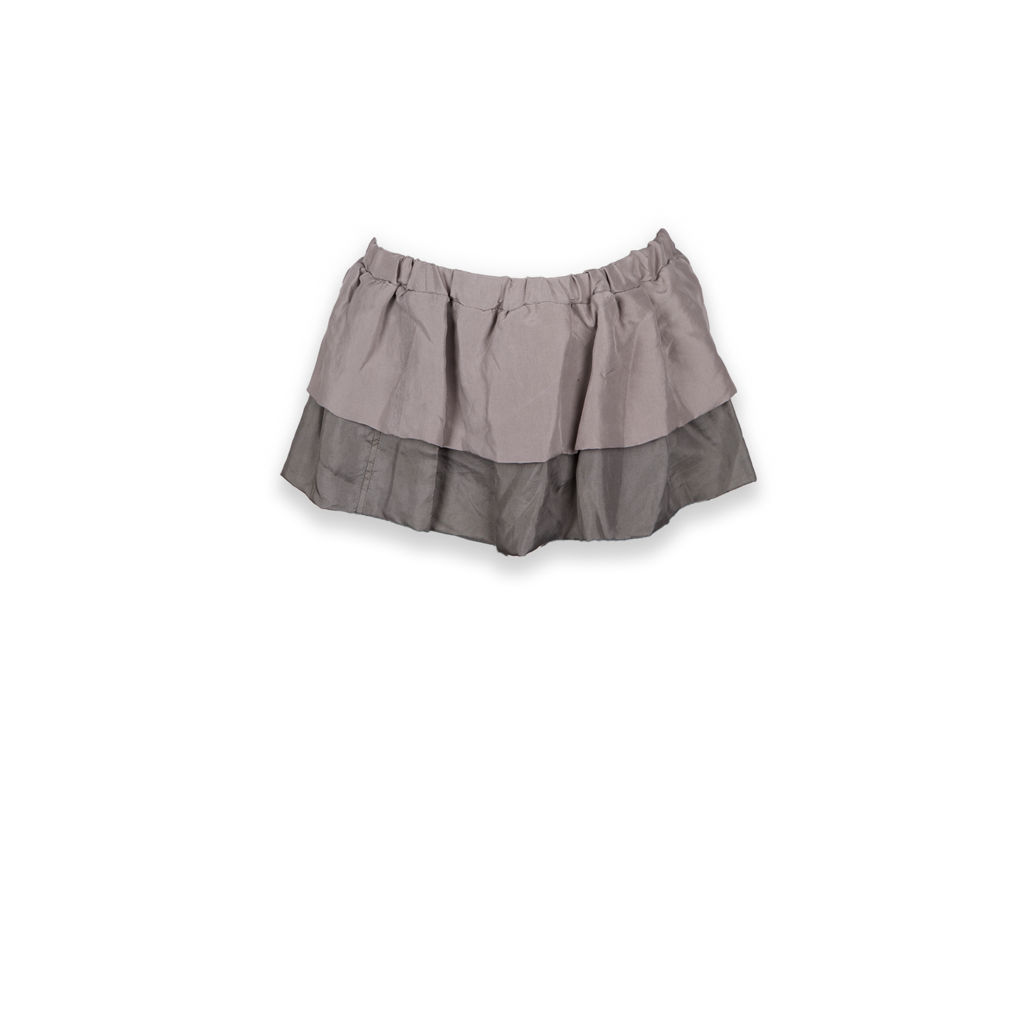 Silk Bubble Mini Skirt