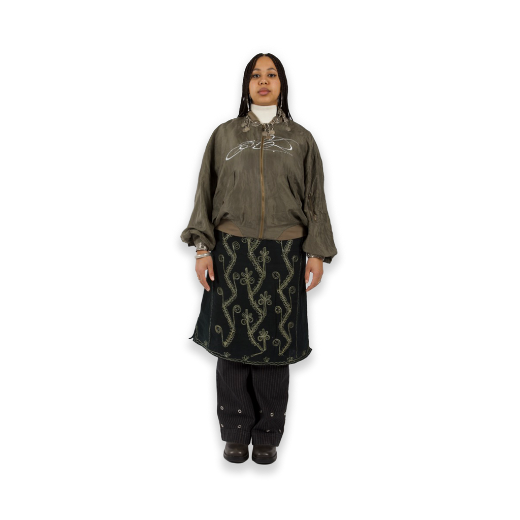 Jwana Silk Bomber Jacket